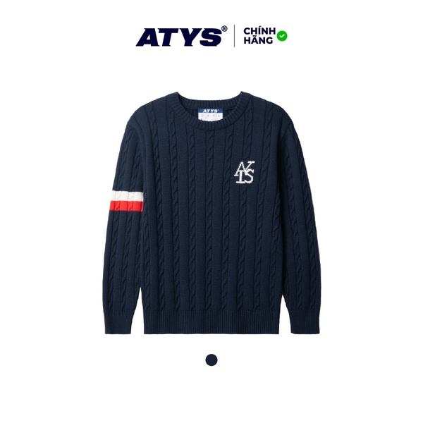ATYS® TRICOLOR TWIST KNIT SWEATER