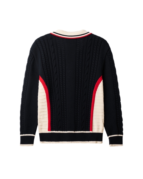 ATYS® AETHER LACE-UP COLLAR PULLOVER