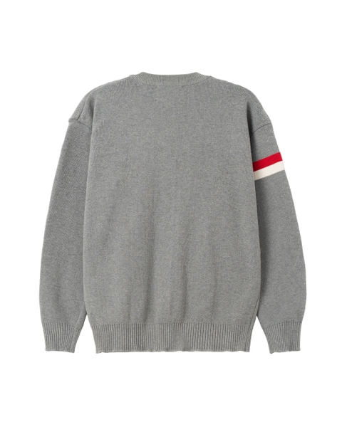 ATYS® TRICOLOR SNAP BUTTON CARDIGAN