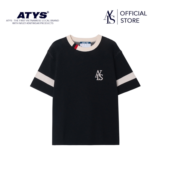 ATYS® STRIPED SLEEVE KNIT TEE