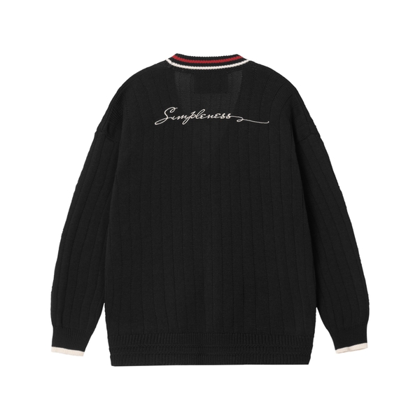 𝐀𝐓𝐘𝐒 𝟐-𝐋𝐈𝐍𝐄 𝐊𝐍𝐈𝐓 𝐂𝐎𝐓𝐓𝐎𝐍 𝐂𝐀𝐑𝐃𝐈𝐆𝐀𝐍 (Đen)