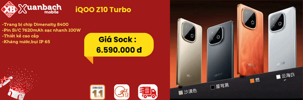 Z10 Turbo Chỉ còn 6.590.000Đ