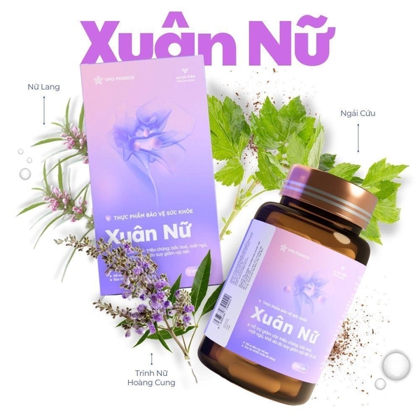 Xuân Nữ - Hỗ trợ cải thiện nội tiết, điều hoà kinh nguyệt.