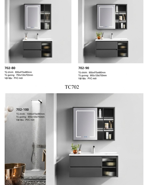Bộ tủ chậu cao cấp TC702