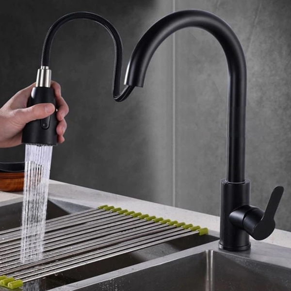 Vòi chậu rửa bát dây rút nano loại 2 VC 5022A