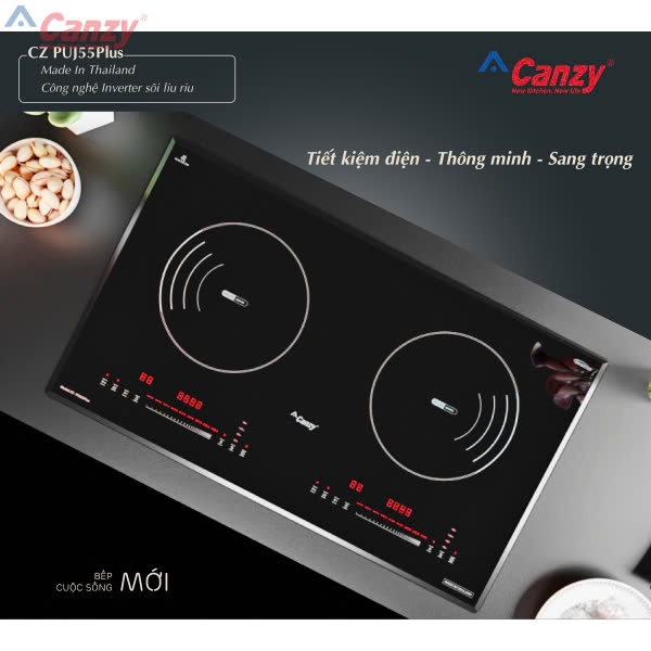 Bếp từ đôi Canzy CZ PUJ55 plus