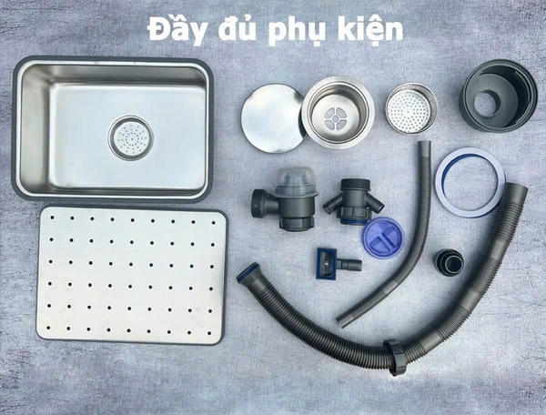 Bộ Chậu rửa bát 5 ly cao cấp 78x48
