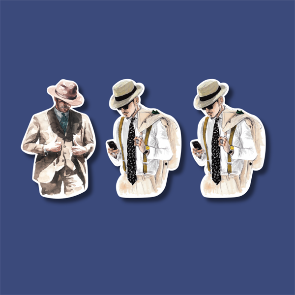 Set que giấy-Thám tử 3 chi tiết(combo 2)