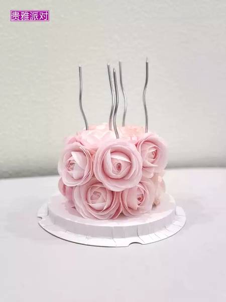 Giấy gạo làm hoa size 5cm màu HỒNG (hộp 120c)
