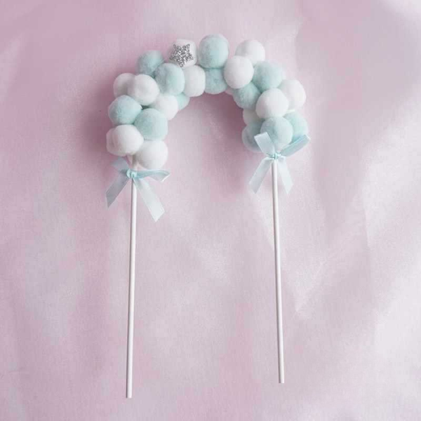 Cổng bông XANH trắng TO