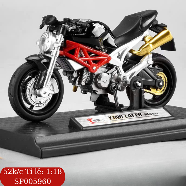 Đồ chơi trang trí xe Ducati màu đen