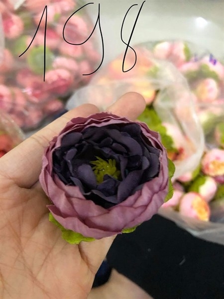 Hoa trang trí Tím lõi tím đậm nhỏ