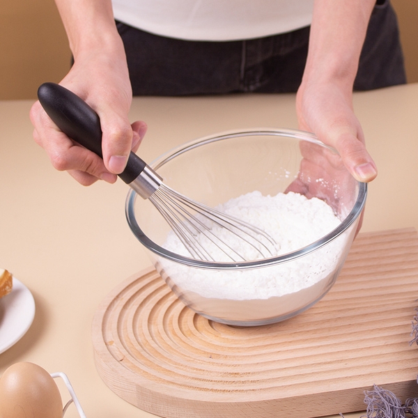 Phới đánh trứng cán nhựa đen size 25cm