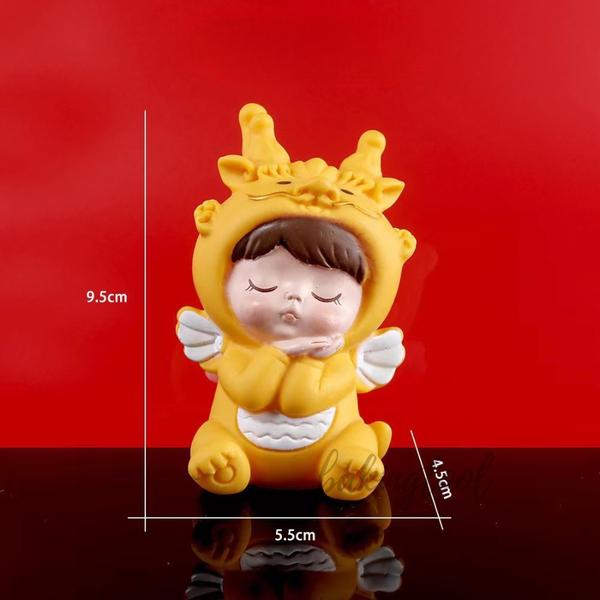 Trang trí bé RỒNG chống cằm NHỰA