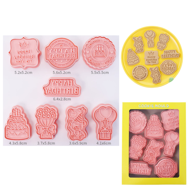 Set khuôn nhấn MC bánh COOKIES MIX MẪU