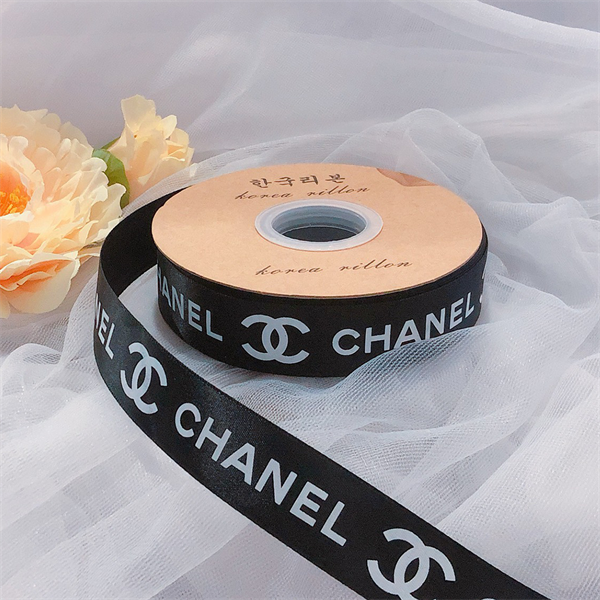 RB 2.5cm*50m CHANEL-ĐEN CHỮTRẮNG