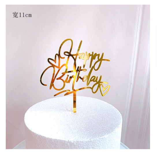 Topper mica HPBD HB to 2 tim gạch dưới VÀNG