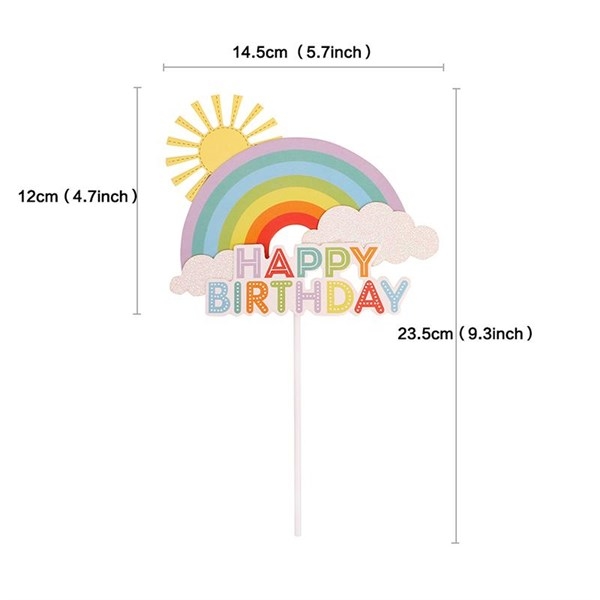 Que cắm HPBD cầu vồng+ mặt trời