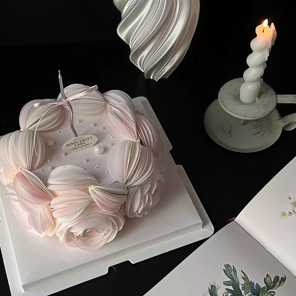 Giấy gạo làm hoa size 5cm màu HỒNG (hộp 120c)