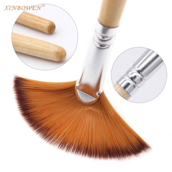 Set 5 cọ xoè  màu gỗ