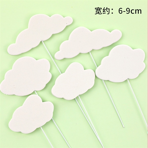 Set que cắm 8 đám mây xốp TRẮNG