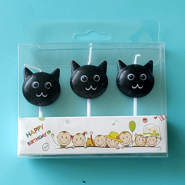 Set 3 nến mèo ĐEN mã mới