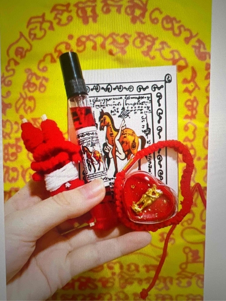 Set bộ trói yêu 5 món: Yant - nước hoa - sáp - trói - vòng tay