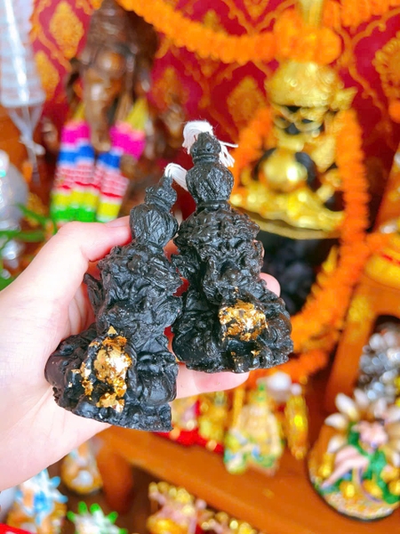 Nến rahu Khuôn nhỏ dát lá vàng