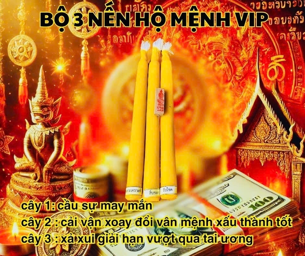 Nến giải xui - bình an