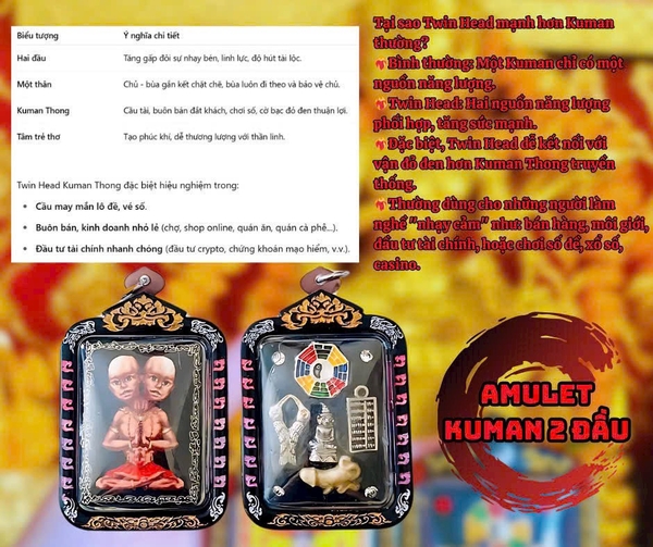 Amulet kuman 2 đầu