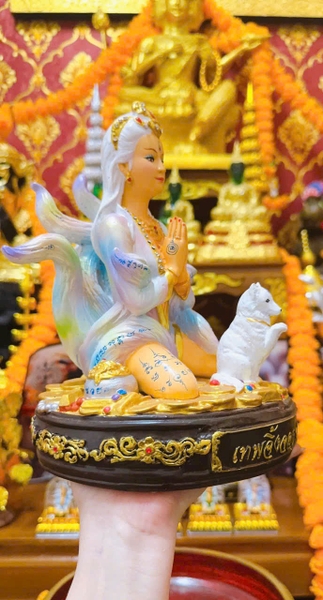 Tượng Hồ Ly 9 đuôi - sư thầy Phép
