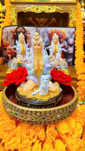 Tượng Hồ Ly 9 đuôi - sư thầy Phép