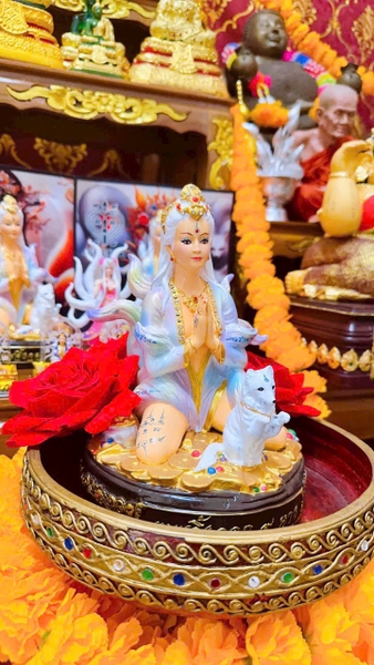 Tượng Hồ Ly 9 đuôi - sư thầy Phép