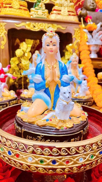 Tượng Hồ Ly 9 đuôi - sư thầy Phép