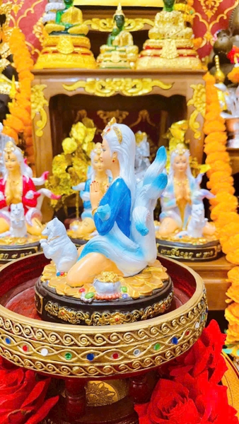Tượng Hồ Ly 9 đuôi - sư thầy Phép