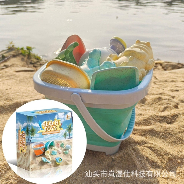 Bộ xúc cát 2 màu pastel Beach Toys xanh và cam