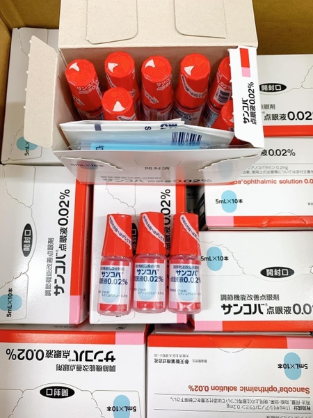 Thuốc nhỏ mắt cận Sancoba ophthalmic solution 0.02% 5ml