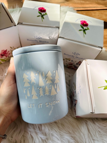 Nến Let it snow xanh 13 Oz