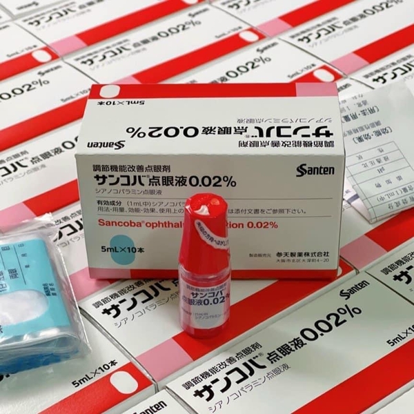 Thuốc nhỏ mắt cận Sancoba ophthalmic solution 0.02% 5ml