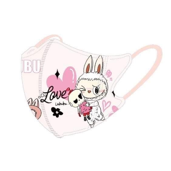 Set 50c khẩu trang mix hình Labubu, Chip&Dale