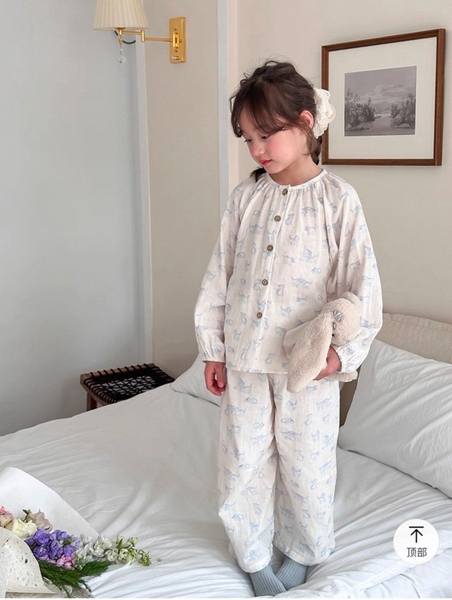 Bộ ngủ dài tay SIZE 90-150 xô đũi Ambb Kids 5 màu cho bé