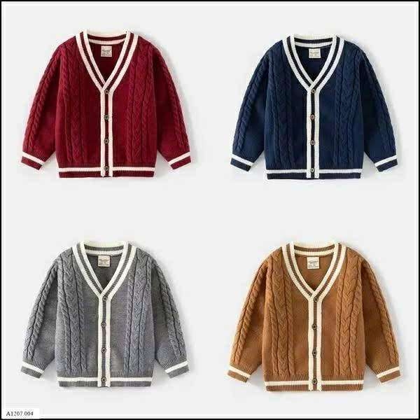 Áo cardigan len Wellkids cho bé 4 màu