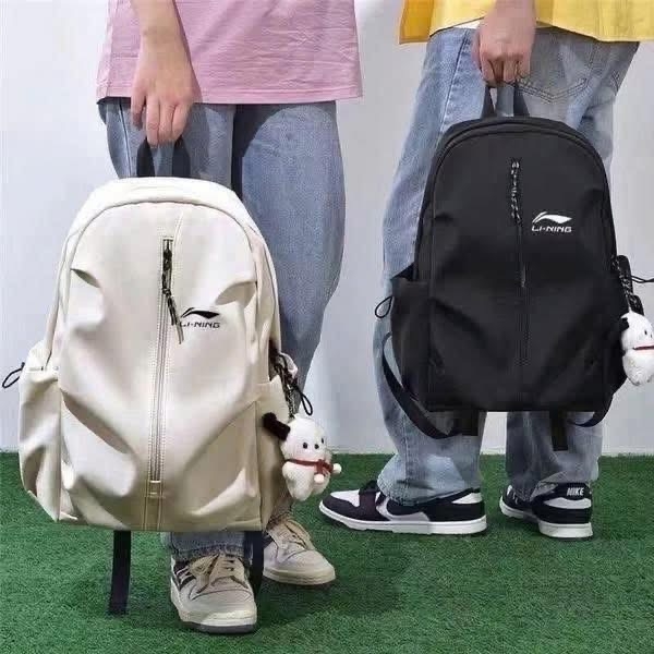 Balo vải Lining 2 màu đen, trắng size 44x30x16cm