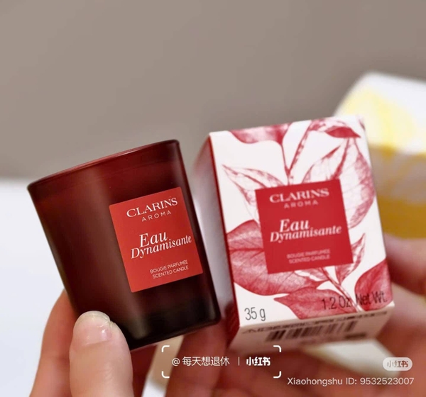 Nến thơm thực vật hãng Clarins Aroma Eau Dynamisante 35gr