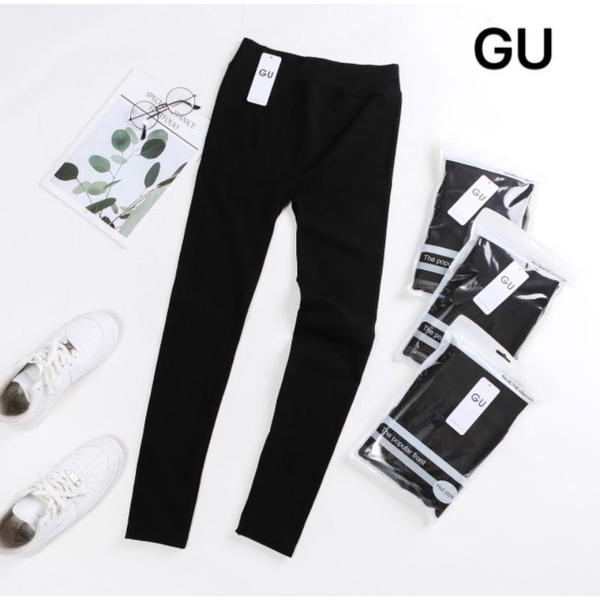 Quần legging lót lông giữ nhiệt Nữ hãng GU freesize