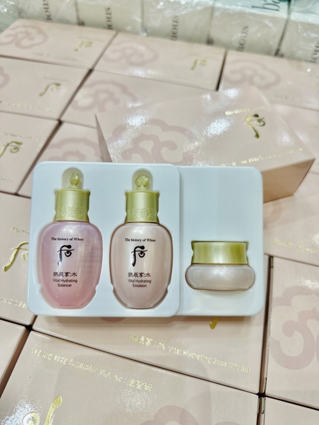 Set dưỡng da, cấp ẩm chống lão hóa 3 món The History of Whoo hồng
