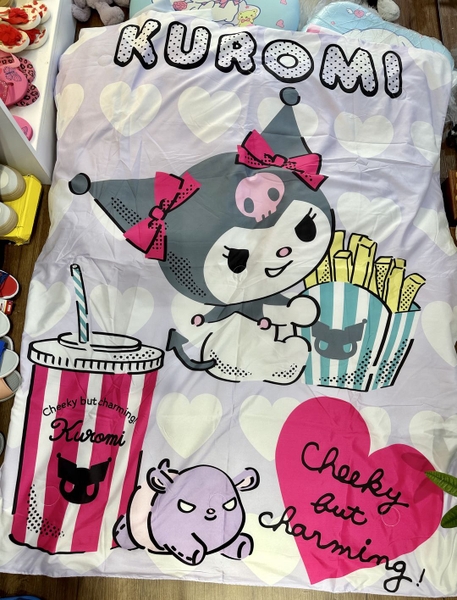 Chăn cotton Sanrio Kuromi, Cinnamoroll, Melody, Hello Kitty size 120x150cm