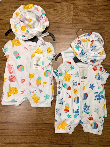 Set body đùi 3 món body và mũ vải Redtag