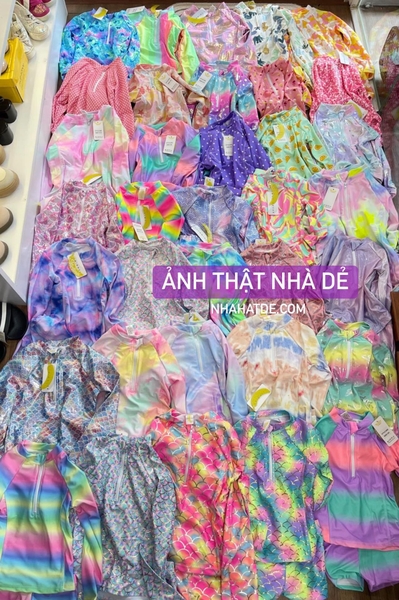 Bộ bơi Estelina Swimwear áo dài tay quần sooc nhiều mẫu cho bé gái