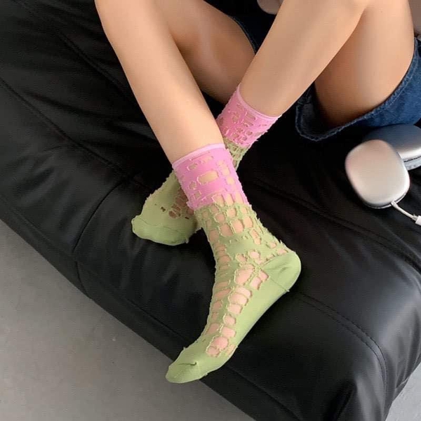 Tất thoáng chân style độc lạ 3 màu hot trend